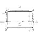 Radiator, engine cooling HART - 600 267