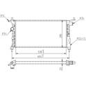 Radiator, engine cooling HART - 600 268