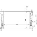 Radiator, engine cooling HART - 600 935