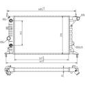 Radiator, engine cooling HART - 601 385
