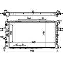 Radiator, engine cooling HART - 602 100