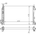 Radiator, engine cooling HART - 602 771