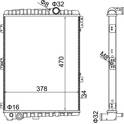 Radiator, engine cooling HART - 603 054