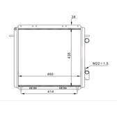 Radiator, engine cooling HART - 603 796