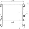 Radiator, engine cooling HART - 603 882
