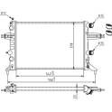Radiator, engine cooling HART - 604 130
