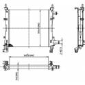 Radiator, engine cooling HART - 605 568