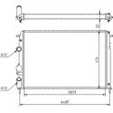 Radiator, engine cooling HART - 606 443