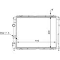 Radiator, engine cooling HART - 607 133