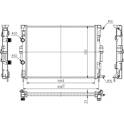 Radiator, engine cooling HART - 607 337
