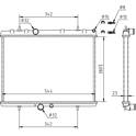 Radiator, engine cooling HART - 610 249