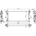 Radiator, engine cooling HART - 611 191