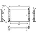 Radiator, engine cooling HART - 612 327