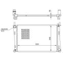 Radiator, engine cooling HART - 612 328