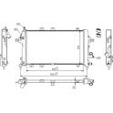 Radiator, engine cooling HART - 612 357