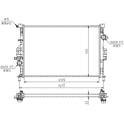 Radiator, engine cooling HART - 616 610