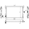 Radiator, engine cooling HART - 618 148