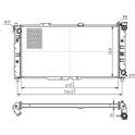 Radiator, engine cooling HART - 620 259