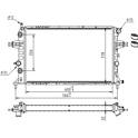 Radiator, engine cooling HART - 620 274