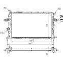 Radiator, engine cooling HART - 620 276