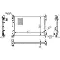 Radiator, engine cooling HART - 620 607