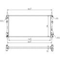 Radiator, engine cooling HART - 620 611