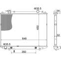 Radiator, engine cooling HART - 622 001