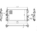 Radiator, engine cooling HART - 622 289