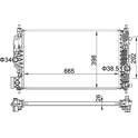 Radiator, engine cooling HART - 622 314