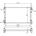 Radiator, engine cooling HART - 637 136