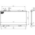 Radiator, engine cooling HART - 637 139