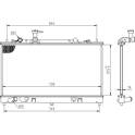 Radiator, engine cooling HART - 637 153
