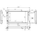 Radiator, engine cooling HART - 637 163