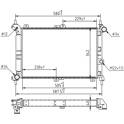 Radiator, engine cooling HART - 637 198