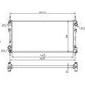 Radiator, engine cooling HART - 637 222