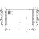 Radiator, engine cooling HART - 643 015