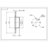 Rear brake disc HART - 223 506