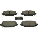 Rear brake pad set HART - 256 532