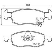 Bremsbeläge vorne HELLA PAGID - 8DB 355 023-261