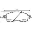 Bremsbeläge vorne HELLA PAGID - 8DB 355 023-321