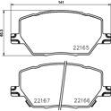 Bremsbeläge vorne HELLA PAGID - 8DB 355 024-711