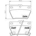 Bremsbelagsatz hinten HELLA PAGID - 8DB 355 010-521