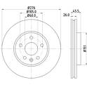 Set freni a disco HELLA PAGID - 8DD 355 116-351