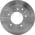 Jeu de 2 disques de frein HELLA PAGID - 8DD 355 112-821