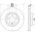 Brake disc (sold individually) HELLA PAGID - 8DD 355 128-071