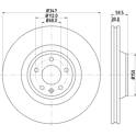 Brake disc (per unit) HELLA PAGID - 8DD 355 128-311