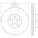 Brake disc (per unit) HELLA PAGID - 8DD 355 128-541