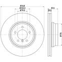 Brake disc (per unit) HELLA PAGID - 8DD 355 129-781
