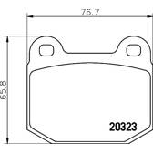 Front brake pad set HELLA PAGID - 8DB 355 009-061