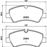 Jeu de plaquettes de frein arrière HELLA PAGID - 8DB 355 020-721